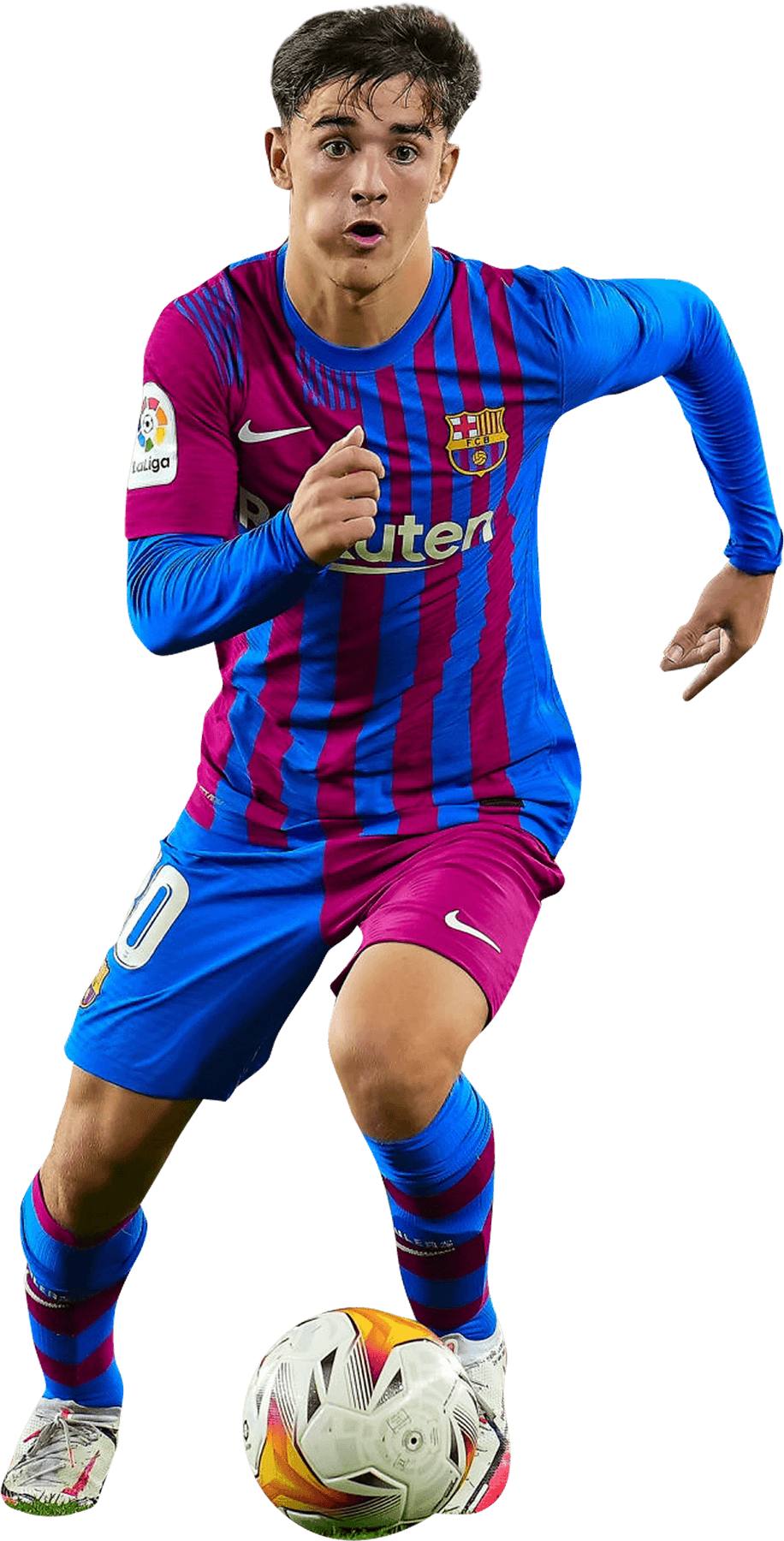 Gavi Barcelona football render - FootyRenders