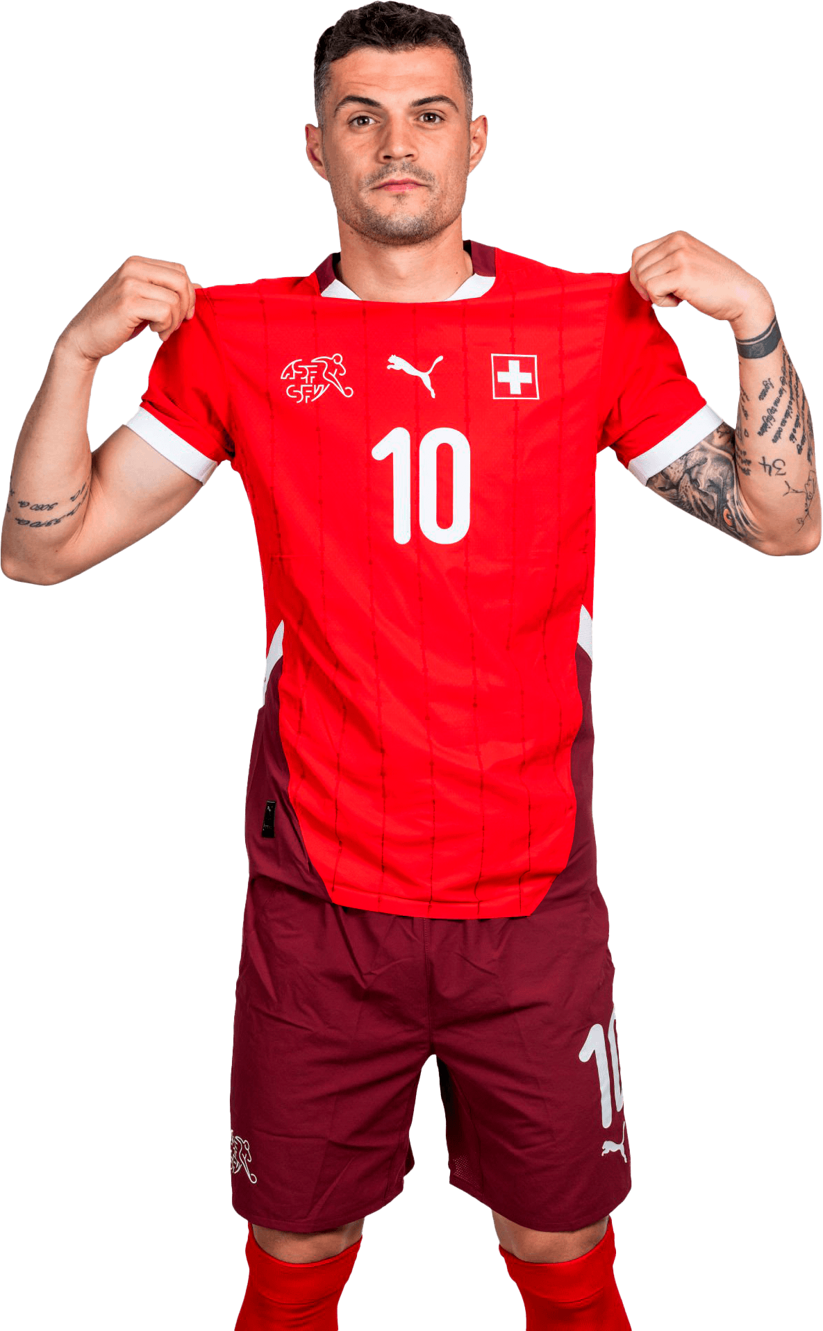 Granit Xhaka Switzerland football render - FootyRenders