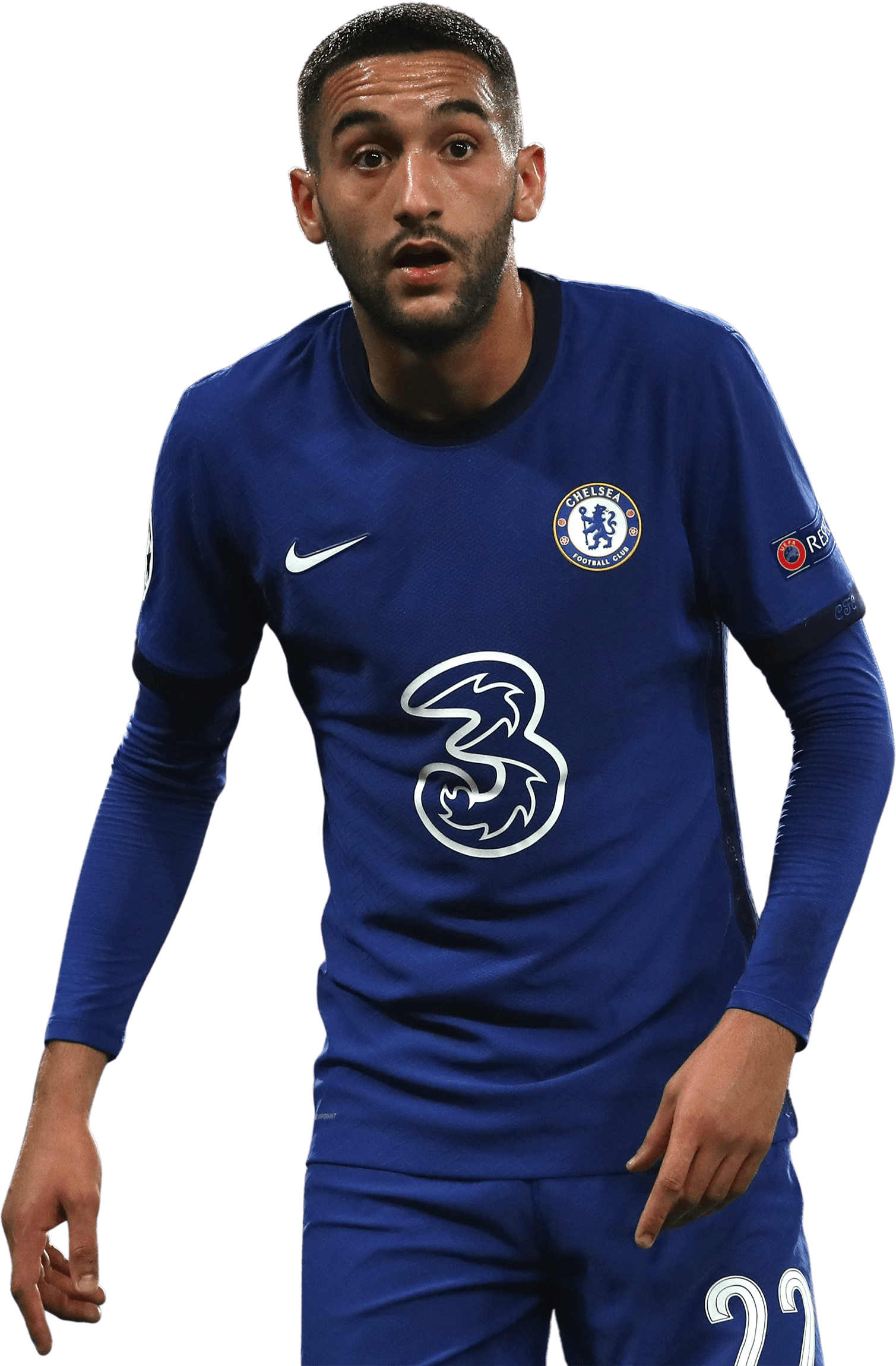 Hakim Ziyech Chelsea football render - FootyRenders