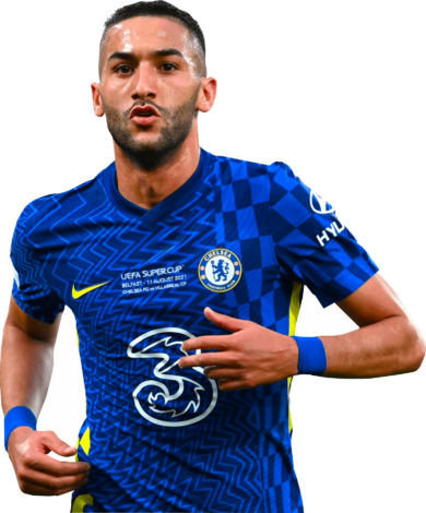 Hakim Ziyech Chelsea football render - FootyRenders