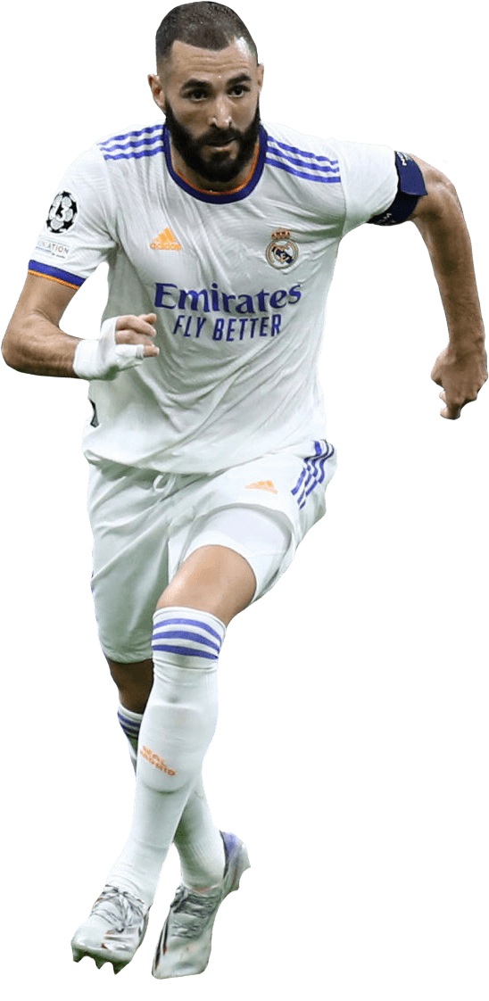 Karim Benzema Real Madrid football render - FootyRenders