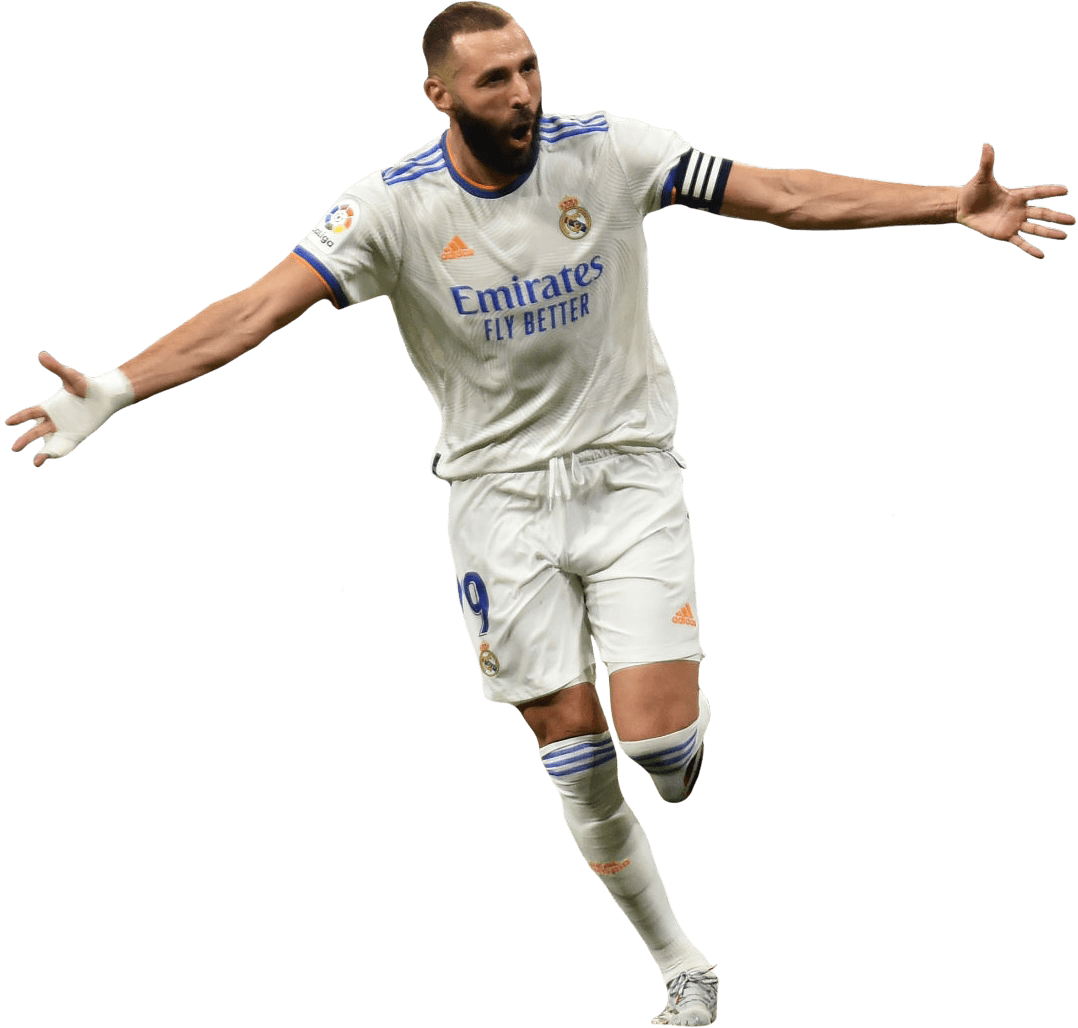 Karim Benzema Real Madrid football render - FootyRenders