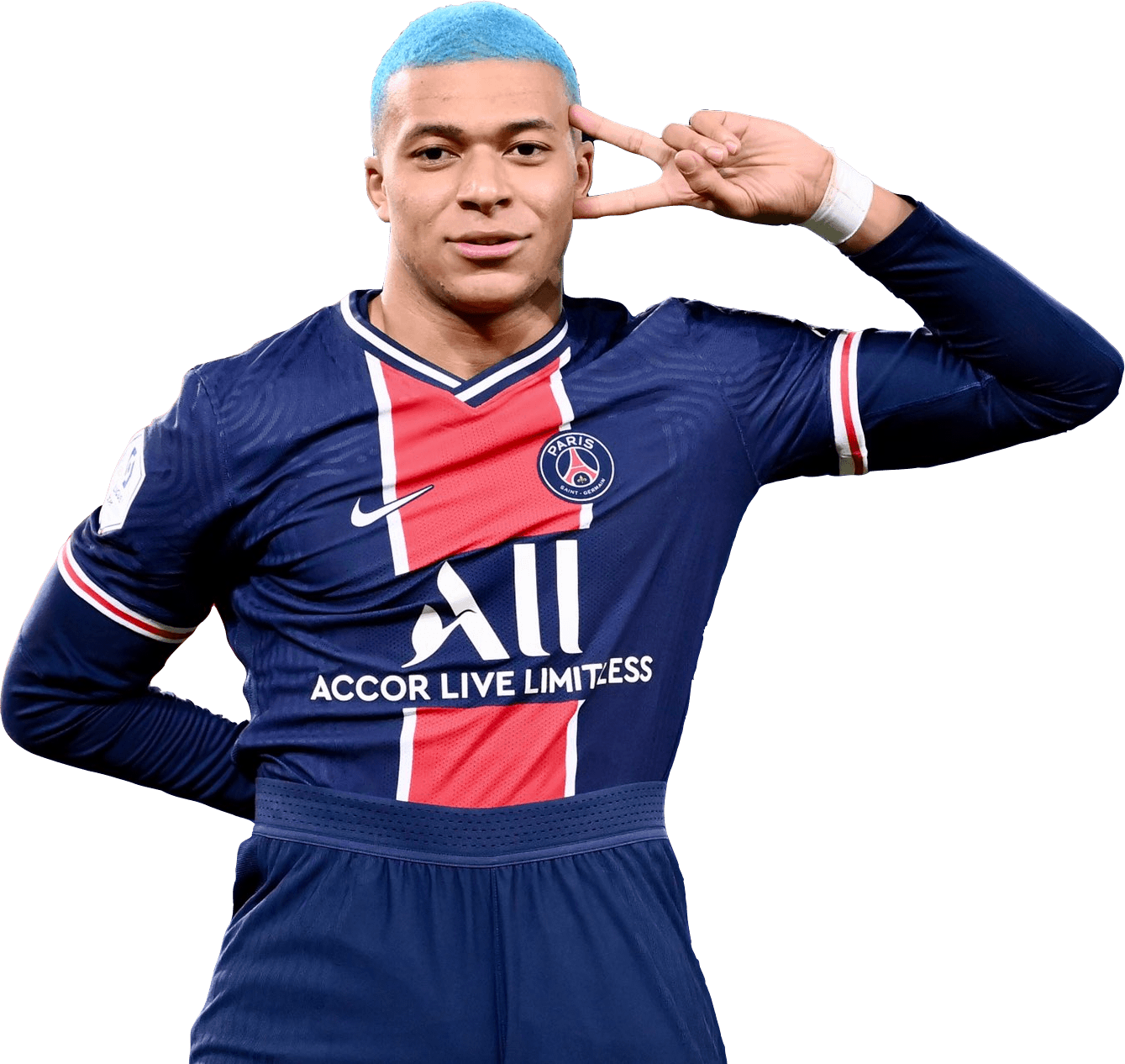 Kylian Mbappé Paris Saint-Germain football render - FootyRenders