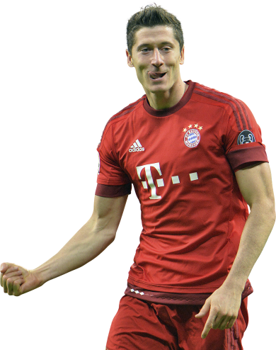 Robert Lewandowski Football Render - Footyrenders