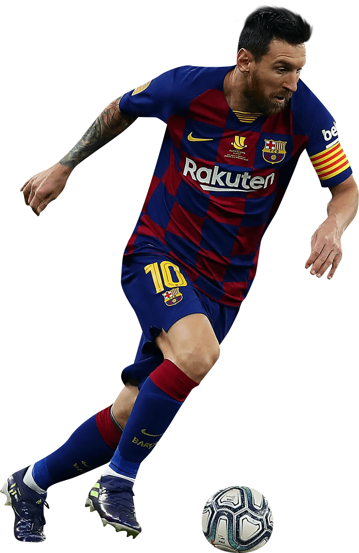Lionel Messi Barcelona football render FootyRenders