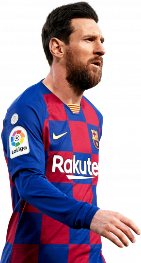 Lionel Messi Barcelona football render - FootyRenders