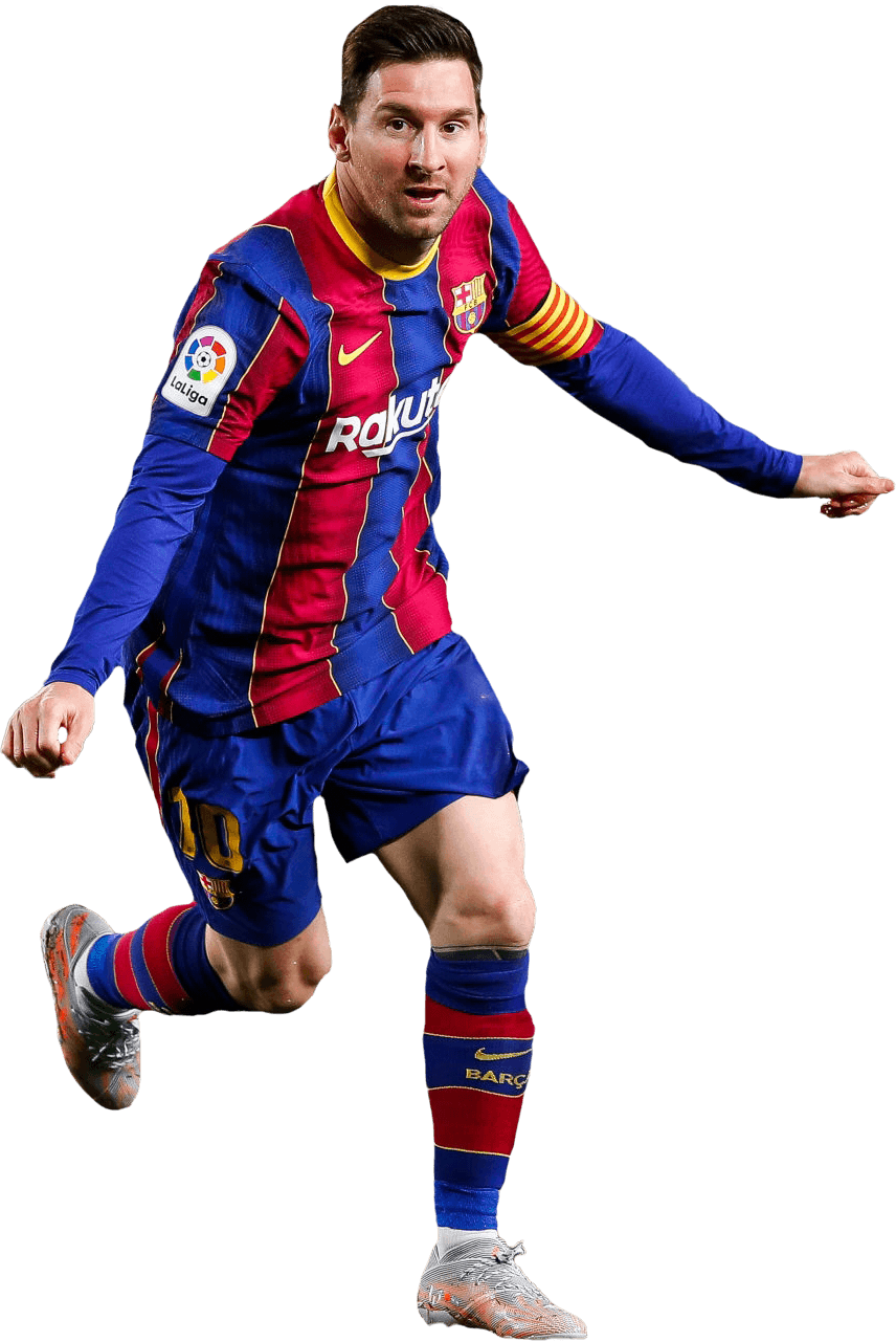 Lionel Messi Barcelona football render - FootyRenders