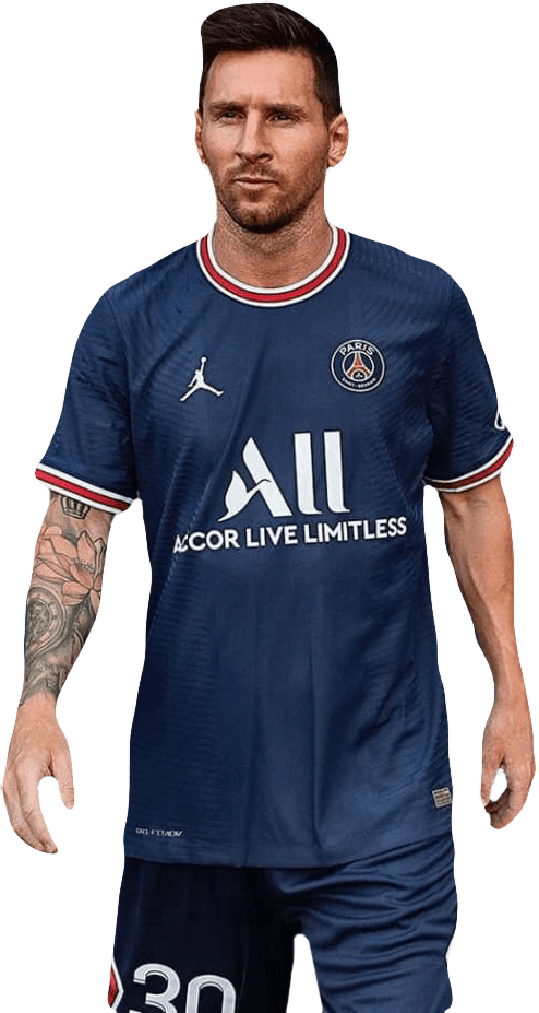 Lionel Messi Paris Saint-Germain football render - FootyRenders