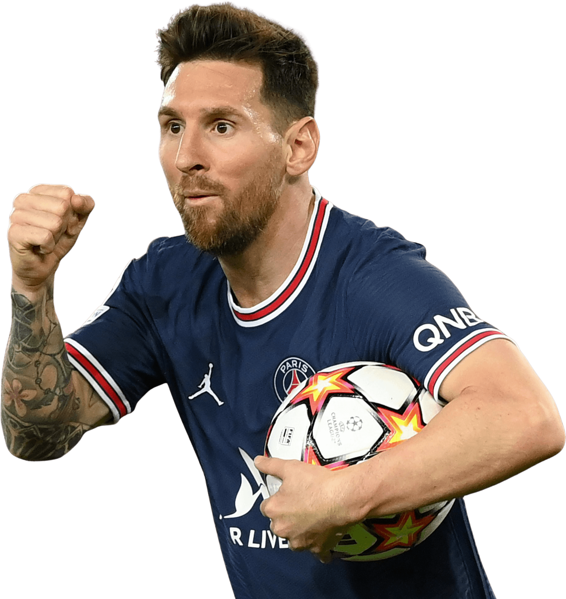 Lionel Messi Paris SaintGermain football render FootyRenders