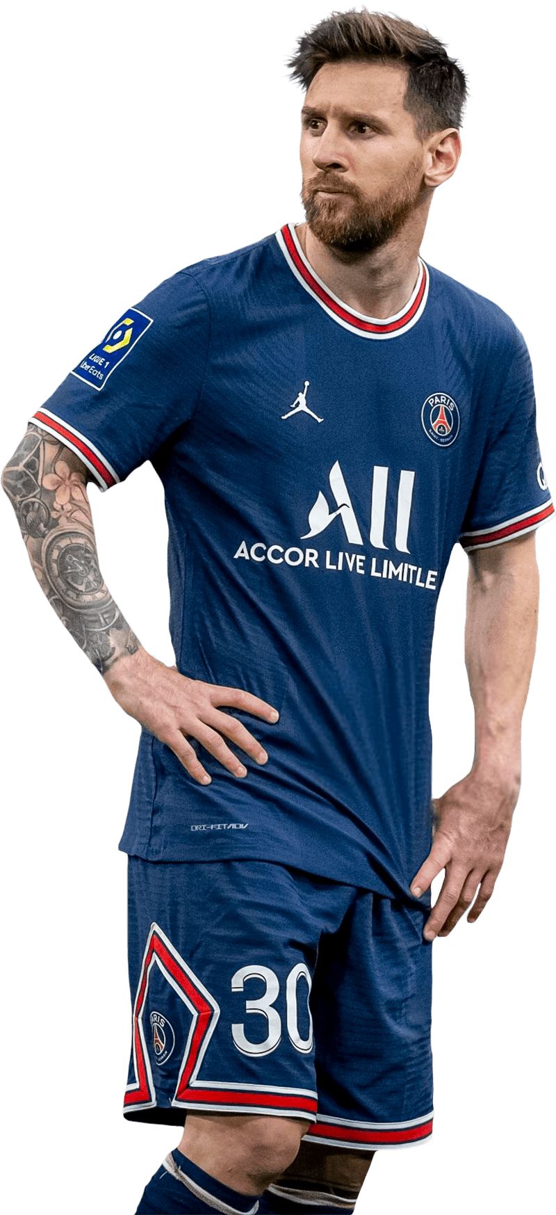 Lionel Messi Paris Saint-Germain football render - FootyRenders