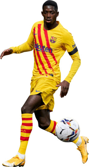 Ousmane Dembele Barcelona Football Render - FootyRenders