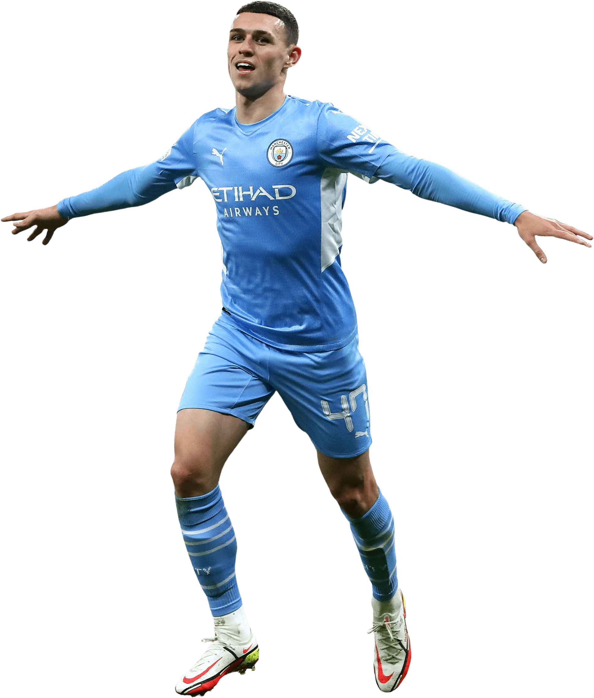 Phil Foden Manchester City football render - FootyRenders