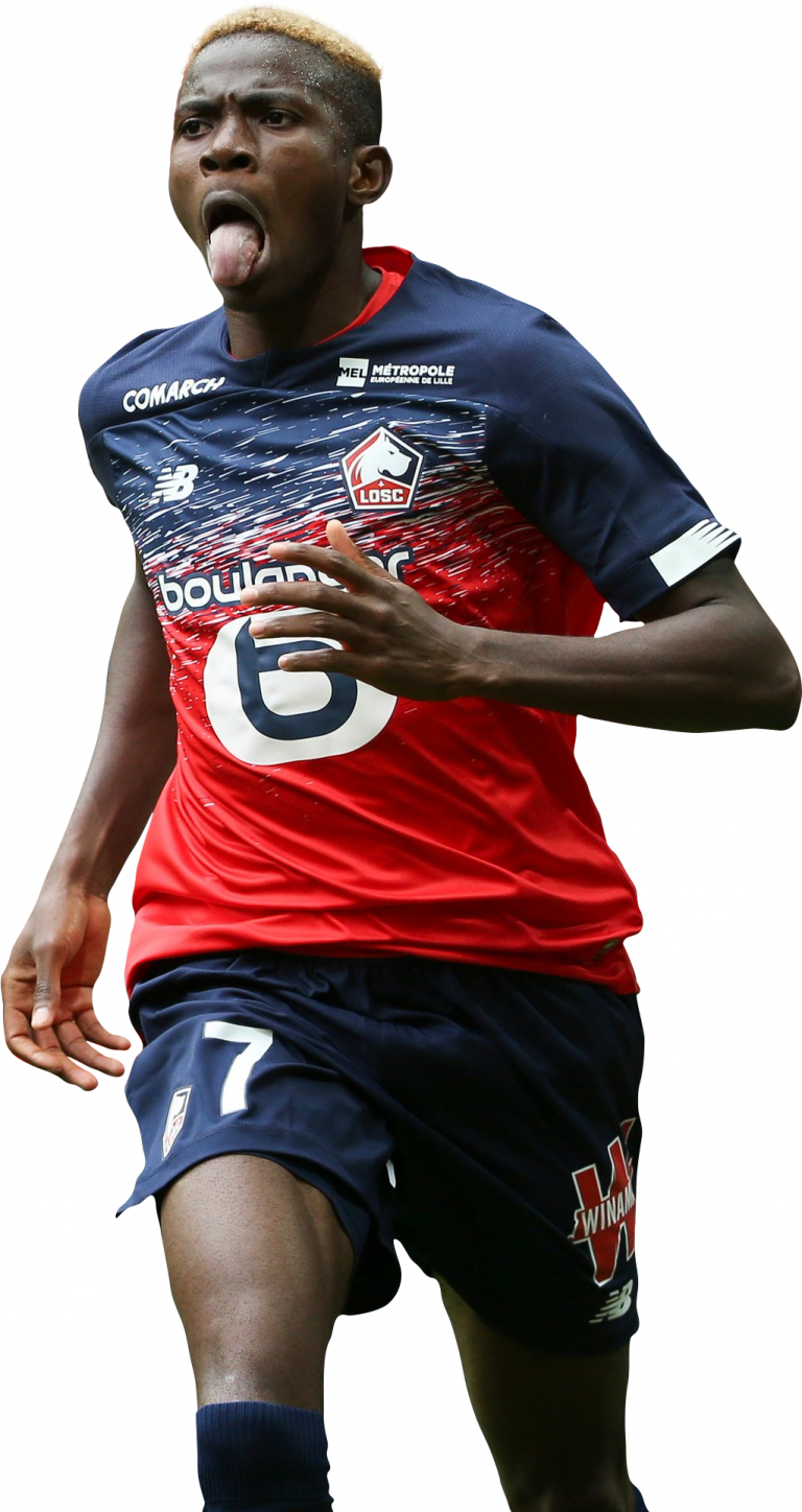 Victor Osimhen LOSC Lille football render - FootyRenders